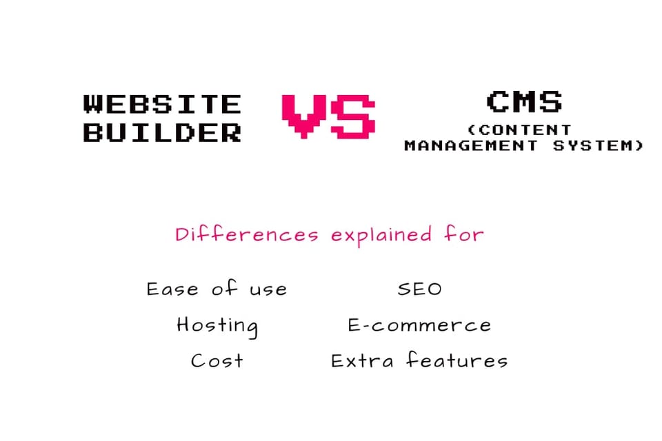 Website Builders vs CMSs: differences explained